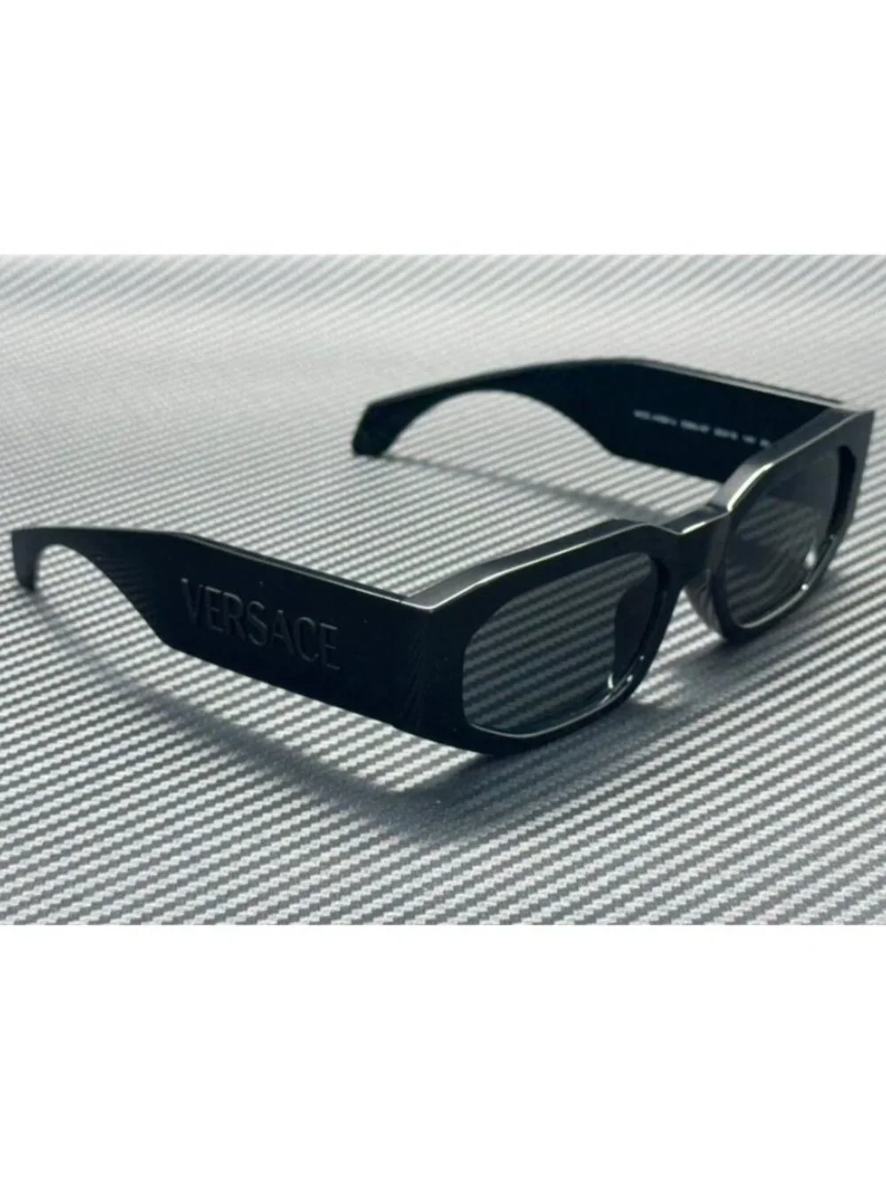 New Versace Men Black Sunglasses 55-18-140